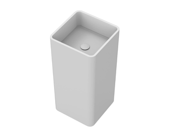 TUBE - Freestanding square Solid Surface washbasin by MOMA Design - view 2